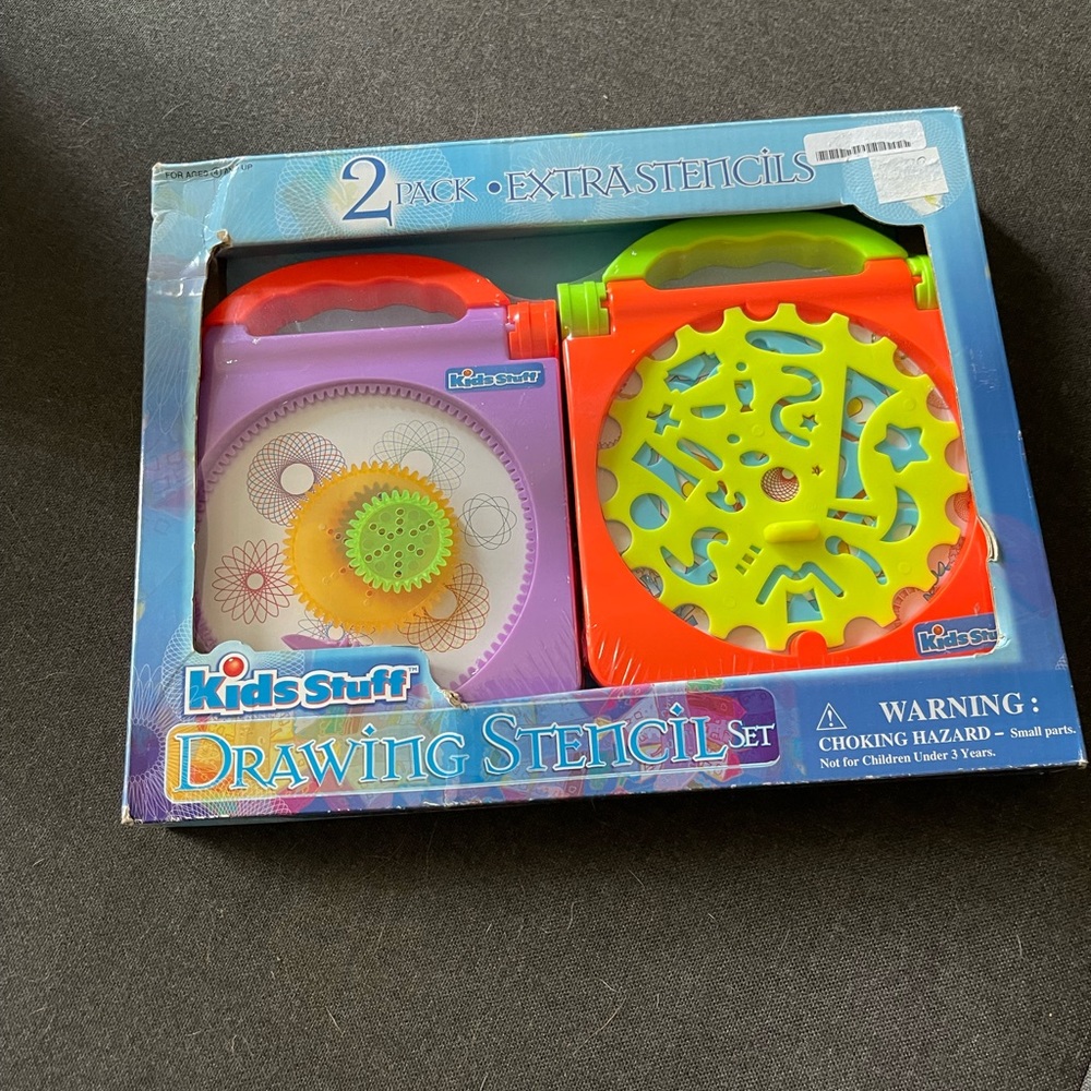 Kids stuff drawing stencil set